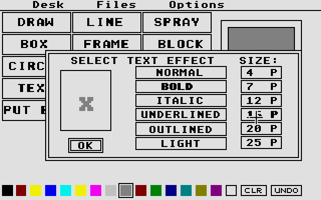Dragon Paint atari screenshot